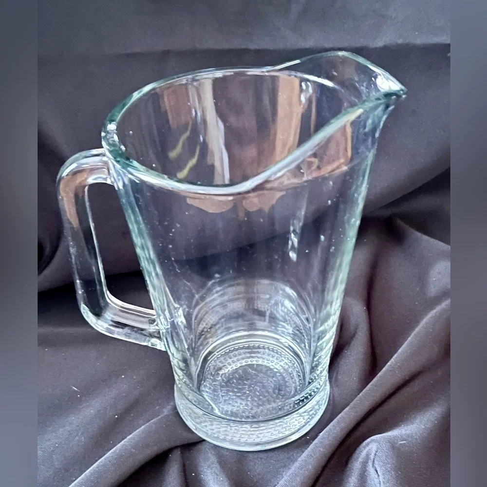 Vintage Libbey 5260 Heavy Clear Glass Pitcher 60 oz Root Beer Water Jug Barware